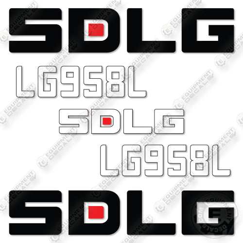 Fits SDLG LG958L Wheel Loader Decal Kit