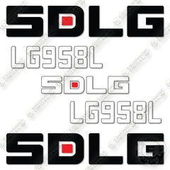 Fits SDLG LG958L Wheel Loader Decal Kit