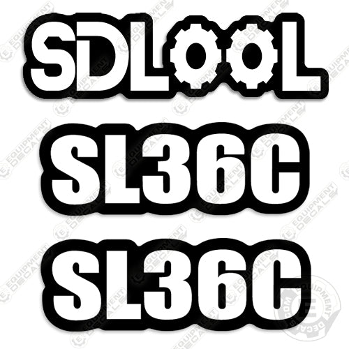 Fits SDLOOL SL36C Decal Kit Mini Skid Steer Loader