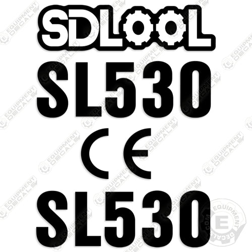 Fits SDLOOL SL530 Decal Kit Mini Skid Steer Loader