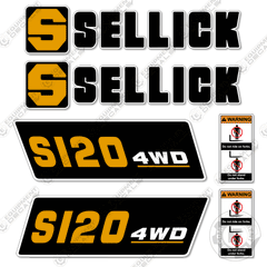 Fits Sellick S120 4WD Decal Kit Forklift