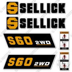 Fits Sellick S60 2WD Decal Kit Forklift