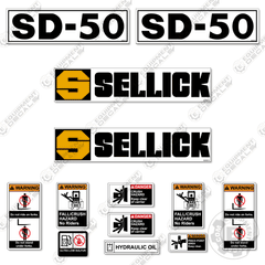 Fits Sellick SD-50 Decal kit Forklift