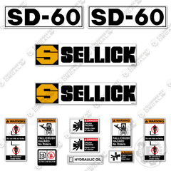 Fits Sellick SD-60 Decal kit Forklift