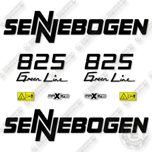 Fits Sennebogen 825 Green Line Decal Kit Material Handler