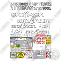 SkyJack SJ40T Decal Kit Boom Lift - Aftermarket Kit