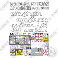 SkyJack SJ40T Decal Kit Boom Lift - Aftermarket Kit