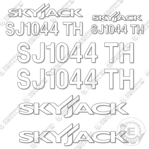 Fits SkyJack SJ1044TH Decal Kit Telehandler (White Cut ONLY)