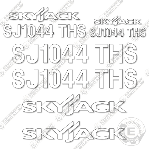 Fits SkyJack SJ1044THS Decal Kit Telehandler (White Cut ONLY)