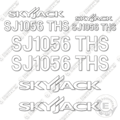 Fits SkyJack SJ1056THS Decal Kit Telehandler (White Cut ONLY)