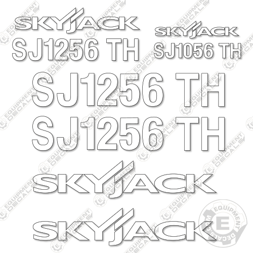 Fits SkyJack SJ1256TH Decal Kit Telehandler (White Cut ONLY)