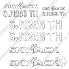 Fits SkyJack SJ1256TH Decal Kit Telehandler (White Cut ONLY)