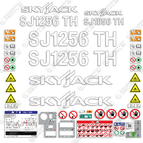 Fits SkyJack SJ1256TH Decal Kit Telehandler (FULL KIT)