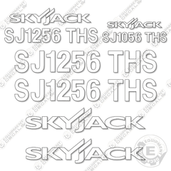 Fits SkyJack SJ1256THS Decal Kit Telehandler (White Cut ONLY)