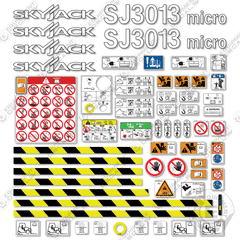 Fits SkyJack SJ3013 Micro Decal Kit Scissor Lift