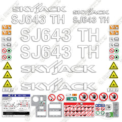 Fits SkyJack SJ643TH Decal Kit Telehandler (FULL KIT)