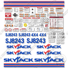 Fits SkyJack SJ8243 Decal Kit Scissor Lift