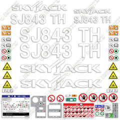 Fits SkyJack SJ843TH Decal Kit Telehandler (FULL KIT)
