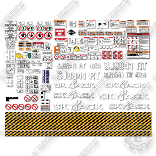 SkyJack SJ8841RT Decal Kit Scissor Lift- Aftermarket Kit