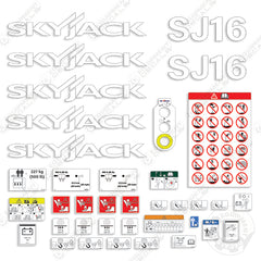 SkyJack SJ16 Decal Kit Man Lift