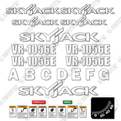 Fits Skyjack VR-1056E Decal Kit Telehandler