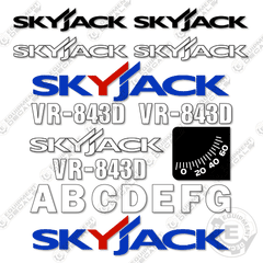 Fits Skyjack VR-843D Decal Kit Telehandler Forklift