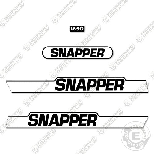 Fits Snapper 1650 Decal Kit Riding Mower – Equipment Decals