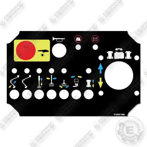 Fits Snorkel A38E Control Decal Kit Boom Lift