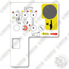 Image of Snorkel Control Decal A38E Decal Kit Boom Lift - Aftermarket Kit