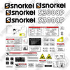 Image of Fits Snorkel S3008P Decal Kit Scissor Lift