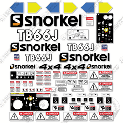 Fits Snorkelift TB66J Decal Kit Boom Lift