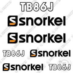 Fits Snorkelift TB86J Decal Kit Boom Lift