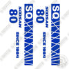 Image of Soosan 80 Decal Kit Excavator - Aftermarket Kit