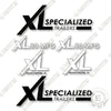 Image of XL 80 MFG Specialized Trailers Decal Kit Trailer - White & Black - Aftermarket Kit