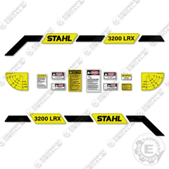 Fits Stahl 3200LRX Decal Kit Crane Truck