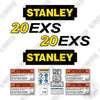 Image of Fits Stanley 20EXS Decal Kit Hydraulic Hammer