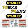 Image of Fits Stanley 70EXS Decal Kit Hydraulic Hammer