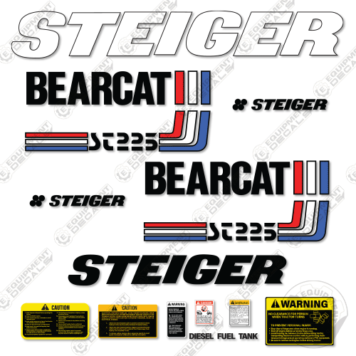 Fits Steiger Bearcat ST225 Decal Kit Tractor
