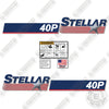 Image of Stellar 40P Decal Kit Air Compressor - Aftermarket Kit