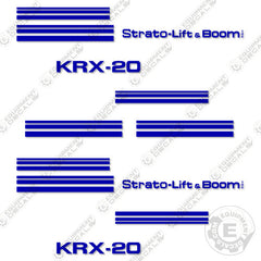 Fits Stratos Lift KRX-20 Decal Kit Scissor Lift