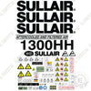 Image of Fits Sullair 1300HH Decal Kit Air Compressor - Tier 3