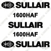 Image of Sullair 1600HAF Decal Kit Air Compressor