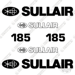 Fits Sullair 185 Decal Kit Air Compressor