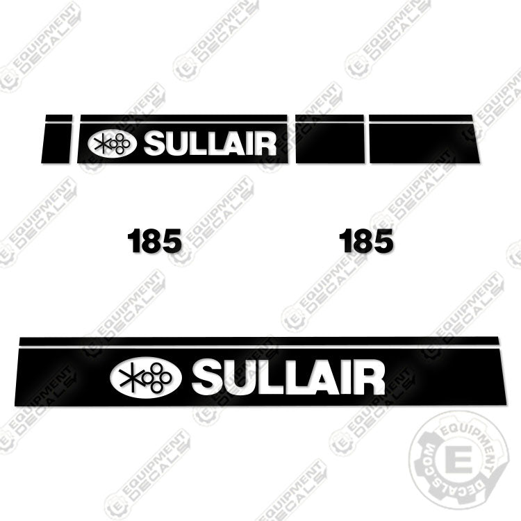 Fits Sullair 185D DPQ KU4F Decal Kit Air Compressor