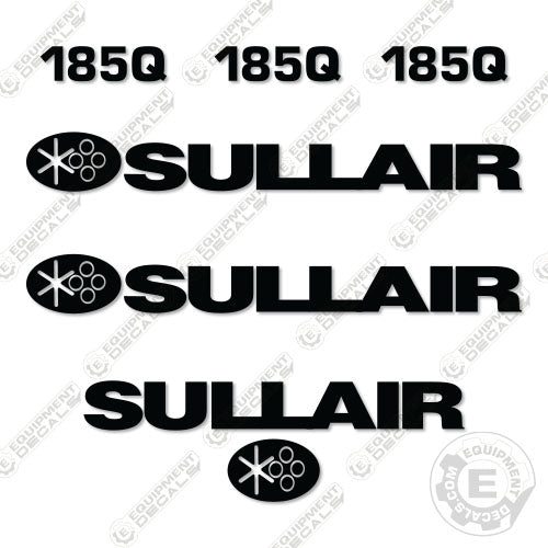 Fits Sullair 185Q Decal Kit Air Compressor