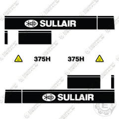 Fits Sullair 375H Decal Kit Air Compressor (Style 2)