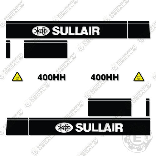 Fits Sullair 400HH Decal Kit Air Compressor