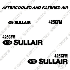 Fits Sullair 425CFM Compressor Decal Kit