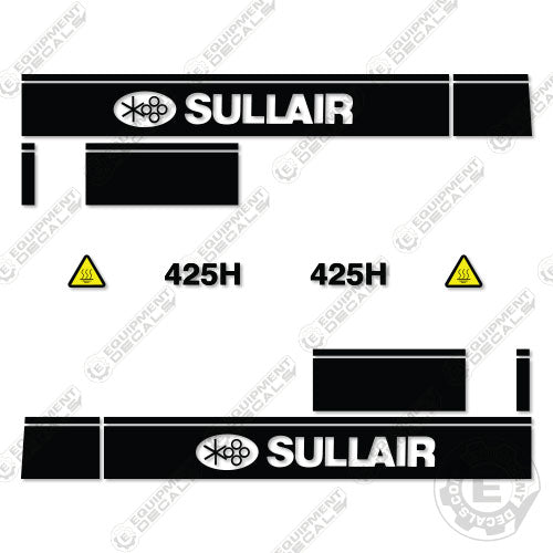 Fits Sullair 425H Decal Kit Air Compressor