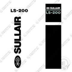 Fits Sullair LS-200 Decal Kit Air Compressor